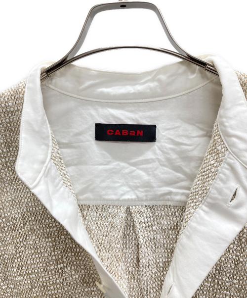 CABAN（キャバン）CABaN (キャバン) ストローヤーンワイドカフスシャツ ベージュ サイズ:Fの古着・服飾アイテム