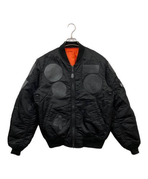 AVIREX（アヴィレックス）AVIREX (アヴィレックス) MA-1ジャケット ブラック サイズ:LARGEの古着・服飾アイテム