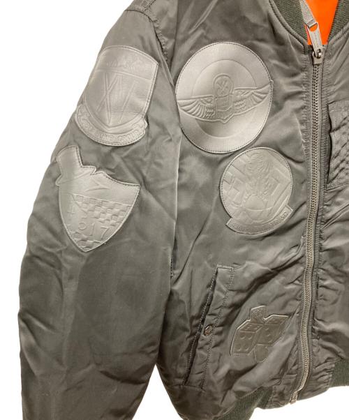 AVIREX（アヴィレックス）AVIREX (アヴィレックス) MA-1ジャケット ブラック サイズ:LARGEの古着・服飾アイテム