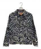 Hysteric Glamourヒステリックグラマー）の古着「RIDE ON TIME JACQUARD RAW JKT」｜ネイビー