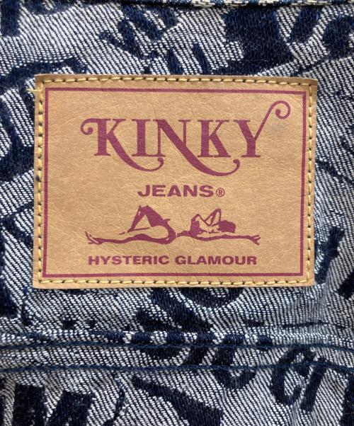 Hysteric Glamour（ヒステリックグラマー）Hysteric Glamour (ヒステリックグラマー) RIDE ON TIME JACQUARD RAW JKT ネイビー サイズ:Mの古着・服飾アイテム