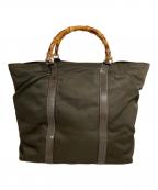 GUCCIグッチ）の古着「バンブートートバッグ」｜ブラウン