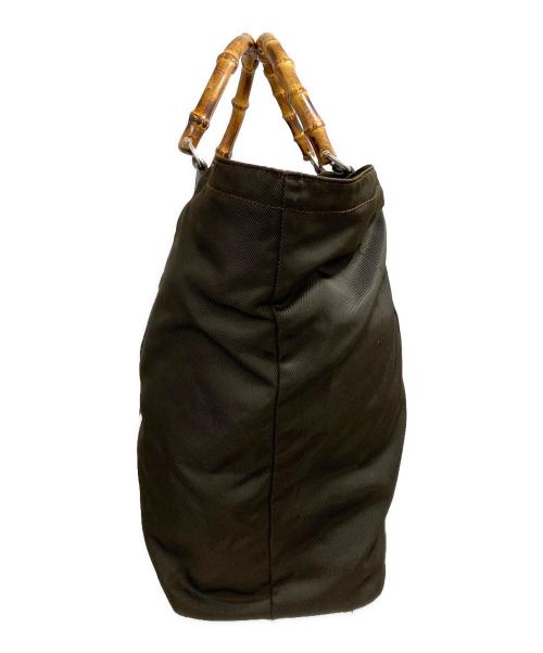 GUCCI（グッチ）GUCCI (グッチ) バンブートートバッグ ブラウンの古着・服飾アイテム