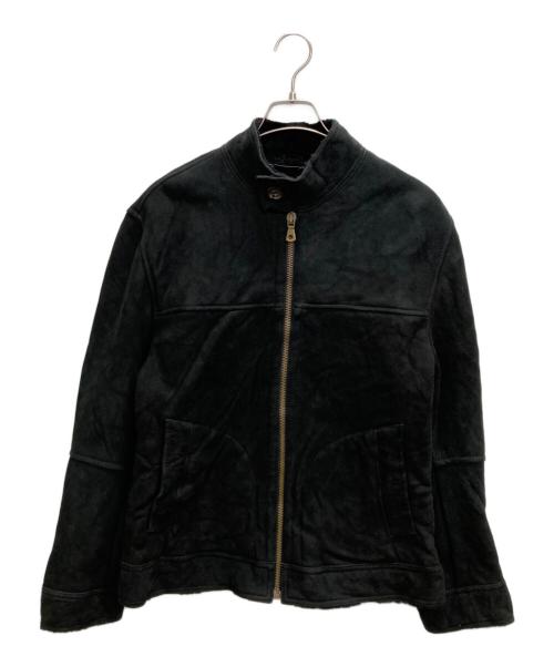 DOLCE & GABBANA（ドルチェ＆ガッバーナ）DOLCE & GABBANA (ドルチェ＆ガッバーナ) ラムレザージャケット ブラック サイズ:48の古着・服飾アイテム