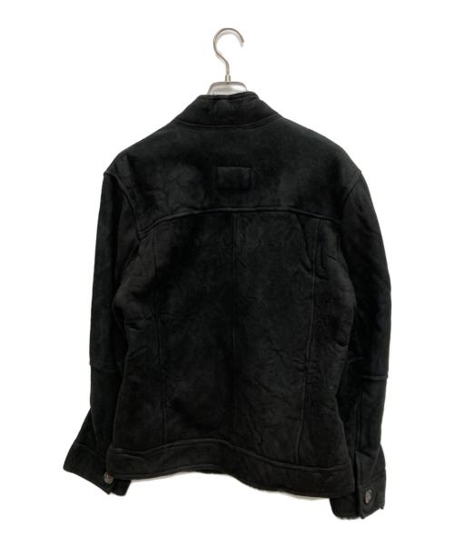 DOLCE & GABBANA（ドルチェ＆ガッバーナ）DOLCE & GABBANA (ドルチェ＆ガッバーナ) ラムレザージャケット ブラック サイズ:48の古着・服飾アイテム