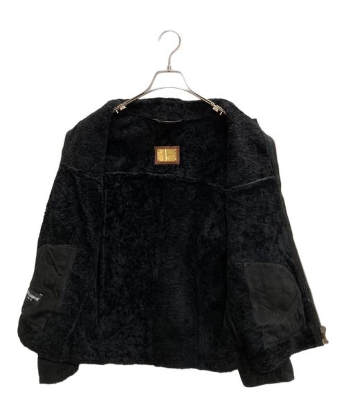 DOLCE & GABBANA（ドルチェ＆ガッバーナ）DOLCE & GABBANA (ドルチェ＆ガッバーナ) ラムレザージャケット ブラック サイズ:48の古着・服飾アイテム