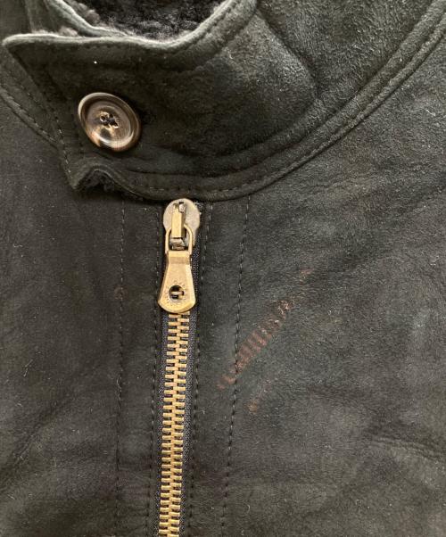 DOLCE & GABBANA（ドルチェ＆ガッバーナ）DOLCE & GABBANA (ドルチェ＆ガッバーナ) ラムレザージャケット ブラック サイズ:48の古着・服飾アイテム