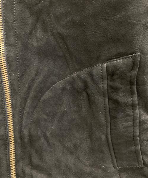 DOLCE & GABBANA（ドルチェ＆ガッバーナ）DOLCE & GABBANA (ドルチェ＆ガッバーナ) ラムレザージャケット ブラック サイズ:48の古着・服飾アイテム