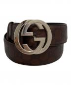 GUCCIグッチ）の古着「ベルト」｜ブラウン