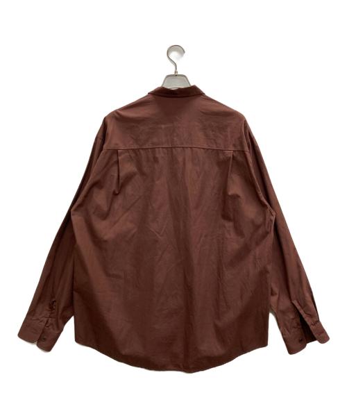 AURALEE（オーラリー）AURALEE (オーラリー) WASHED FINX TWILL BIG SHIRTS ブラウン サイズ:5の古着・服飾アイテム