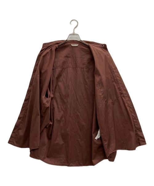 AURALEE（オーラリー）AURALEE (オーラリー) WASHED FINX TWILL BIG SHIRTS ブラウン サイズ:5の古着・服飾アイテム