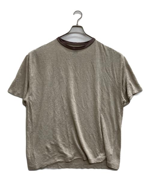 BATONER（バトナ―）BATONER (バトナ―) リネンTシャツ ベージュ サイズ:3の古着・服飾アイテム