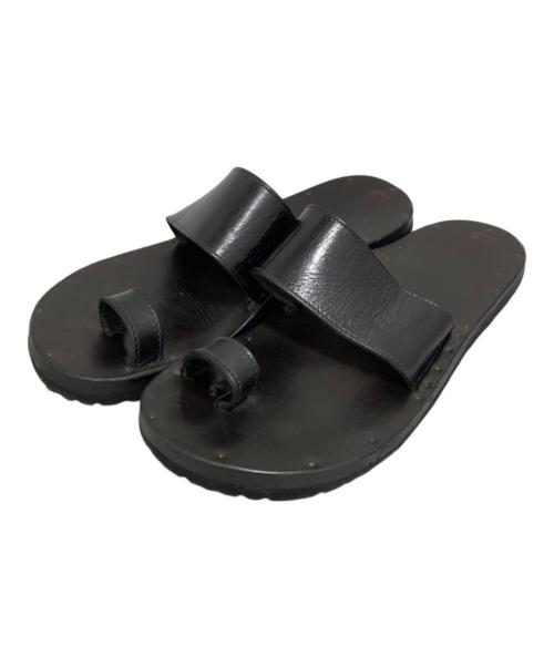 JUTTA NEUMANN（ユッタニューマン）JUTTA NEUMANN (ユッタニューマン) HERMESレザーサンダル ブラウン サイズ:D10の古着・服飾アイテム