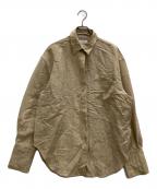 TODAYFULトゥデイフル）の古着「シャンブレー ポケット シャツ」｜ベージュ