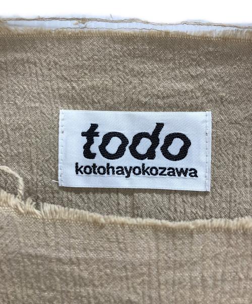 kotohayokozawa（コトハヨコザワ）kotohayokozawa (コトハヨコザワ) Cotton yoryu ethical dye long sleeve top ベージュ サイズ:1の古着・服飾アイテム