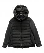 M-premierBLACKエムプルミエブラック）の古着「バックペプラムダウン切替ジャケット」｜ブラック