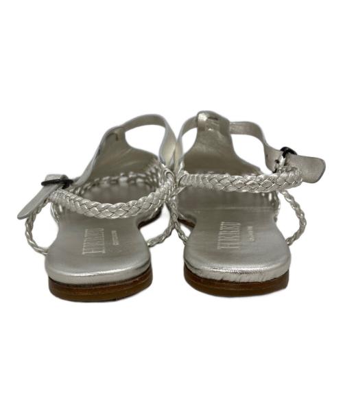 HEREU（ヘリュー）HEREU (ヘリュー) Reixa Metallic シルバー サイズ:37の古着・服飾アイテム