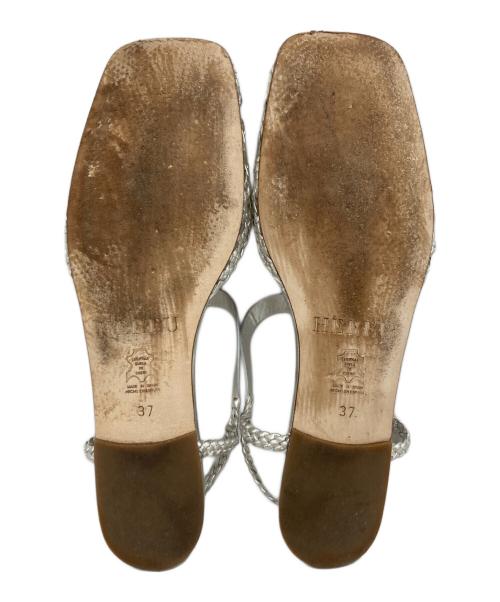 HEREU（ヘリュー）HEREU (ヘリュー) Reixa Metallic シルバー サイズ:37の古着・服飾アイテム