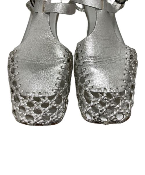 HEREU（ヘリュー）HEREU (ヘリュー) Reixa Metallic シルバー サイズ:37の古着・服飾アイテム