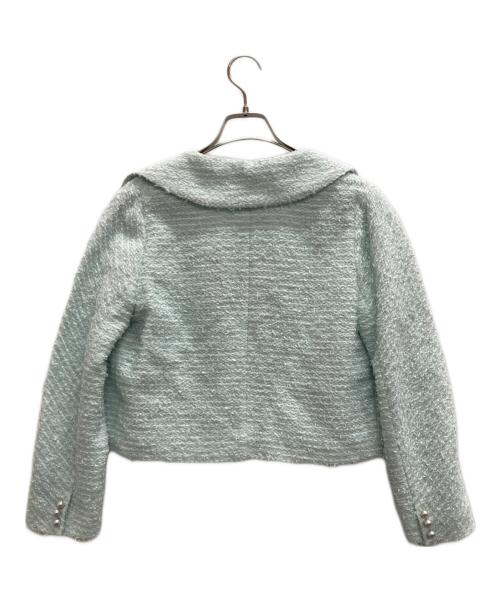 ANAYI（アナイ）ANAYI (アナイ) カラミツイードジャケット スカイブルー サイズ:38 未使用品の古着・服飾アイテム