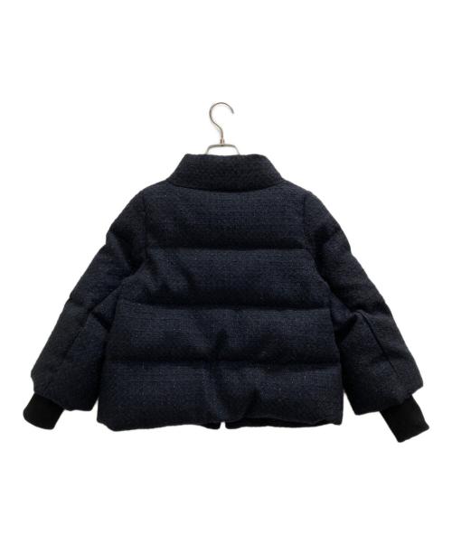 Viaggio Blu（ビアッジョブルー）Viaggio Blu (ビアッジョブルー) ファンシーツイードショートダウン ネイビー サイズ:1の古着・服飾アイテム