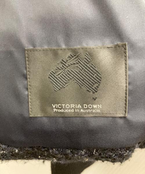 Viaggio Blu（ビアッジョブルー）Viaggio Blu (ビアッジョブルー) ファンシーツイードショートダウン ネイビー サイズ:1の古着・服飾アイテム