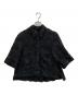 GRACE CONTINENTAL（（グレースコンチネンタル）の古着「バックタックレースシャツ」｜ブラック