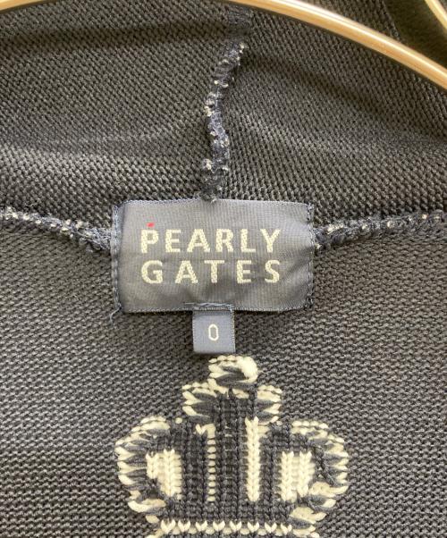 PEARLY GATES（パーリーゲイツ）PEARLY GATES (パーリーゲイツ) ニットジップパーカー ネイビーの古着・服飾アイテム