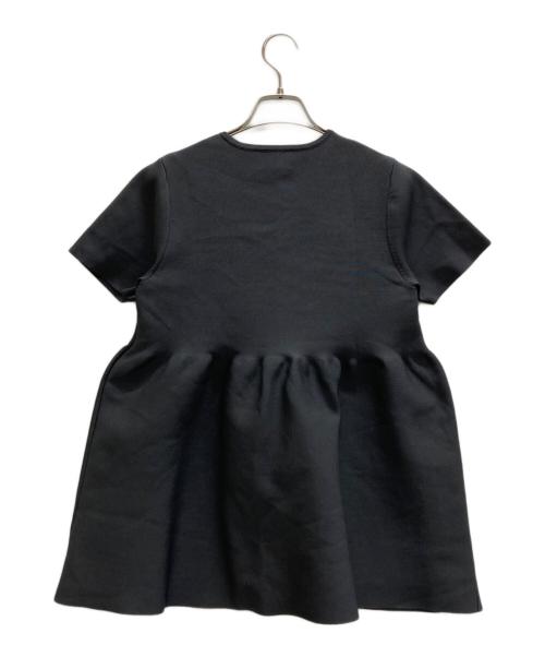 UNITED ARROWS（ユナイテッドアローズ）UNITED ARROWS (ユナイテッドアローズ) ペプラムショートスリーブニット グレー サイズ:表記なしの古着・服飾アイテム