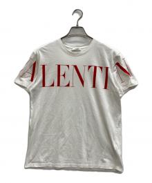 VALENTINO（ヴァレンティノ）の古着「ロゴプリントTシャツ」｜ホワイト
