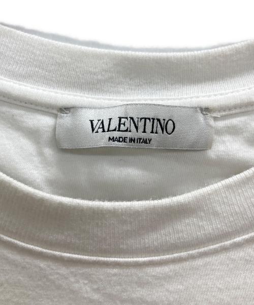 VALENTINO（ヴァレンティノ）VALENTINO (ヴァレンティノ) ロゴプリントTシャツ ホワイト サイズ:Mの古着・服飾アイテム