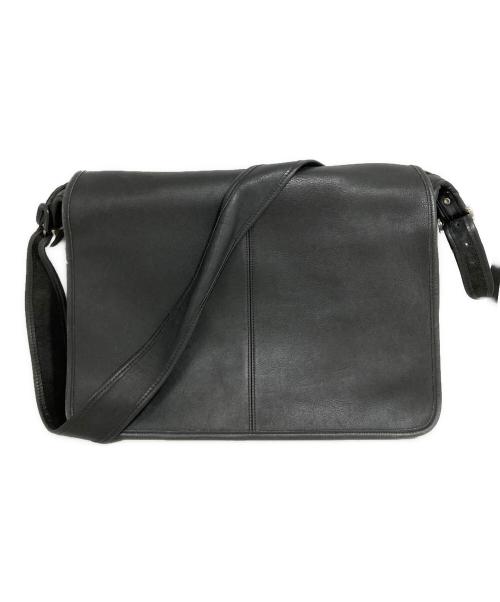 COACH（コーチ）COACH (コーチ) レザーショルダーバッグ ブラックの古着・服飾アイテム