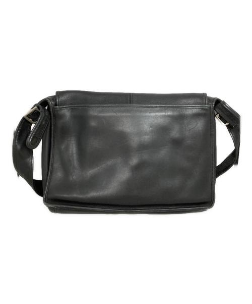 COACH（コーチ）COACH (コーチ) レザーショルダーバッグ ブラックの古着・服飾アイテム