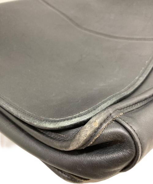 COACH（コーチ）COACH (コーチ) レザーショルダーバッグ ブラックの古着・服飾アイテム