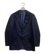 RING JACKETリングジャケット）の古着「シルク混テーラードジャケット」｜ネイビー