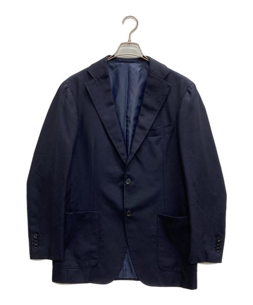 RING JACKET（リングジャケット）RING JACKET (リングヂャケット) シルク混テーラードジャケット ネイビー サイズ:50の古着・服飾アイテム