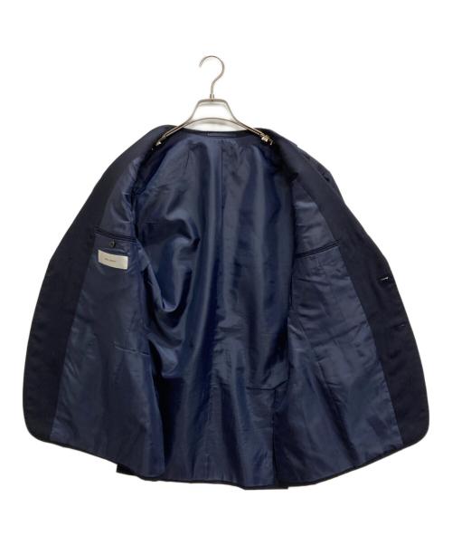 RING JACKET（リングジャケット）RING JACKET (リングヂャケット) シルク混テーラードジャケット ネイビー サイズ:50の古着・服飾アイテム