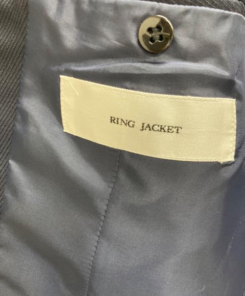 RING JACKET（リングジャケット）RING JACKET (リングヂャケット) シルク混テーラードジャケット ネイビー サイズ:50の古着・服飾アイテム