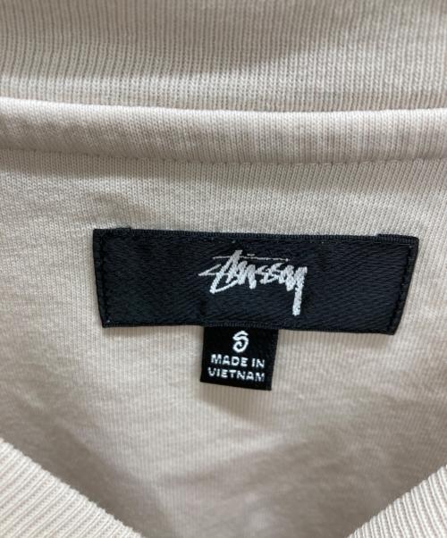 stussy（ステューシー）stussy (ステューシー) LAZY TEE ベージュ サイズ:Sの古着・服飾アイテム
