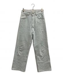 BLAMINK（ブラミンク）の古着「ブリーチデニム5ポケットパンツ」｜ブルー