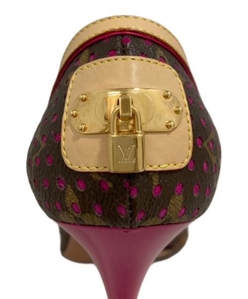 LOUIS VUITTON（ルイ ヴィトン）LOUIS VUITTON (ルイ ヴィトン) ハイヒールサンダル ブラウン サイズ:38の古着・服飾アイテム