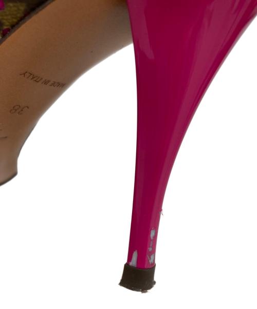 LOUIS VUITTON（ルイ ヴィトン）LOUIS VUITTON (ルイ ヴィトン) ハイヒールサンダル ブラウン サイズ:38の古着・服飾アイテム