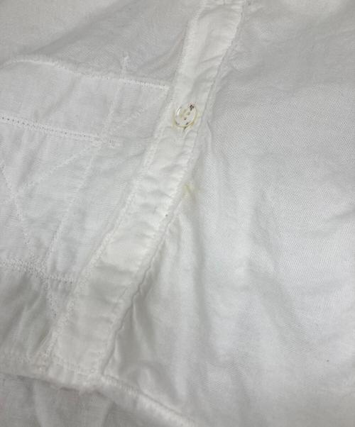 KAPITAL（キャピタル）KAPITAL (キャピタル) コットンリネンパッチワークバンドカラーカトマンズシャツ ホワイト サイズ:3の古着・服飾アイテム
