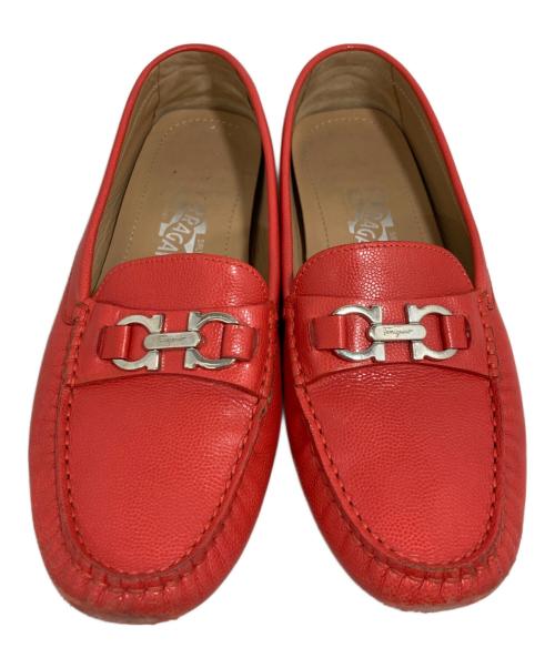 Salvatore Ferragamo（サルヴァトーレ フェラガモ）Salvatore Ferragamo (サルヴァトーレ フェラガモ) ドライビングシューズ レッド サイズ:8の古着・服飾アイテム