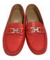 中古・古着 Salvatore Ferragamo (サルヴァトーレ フェラガモ) ドライビングシューズ レッド サイズ:8：7000円