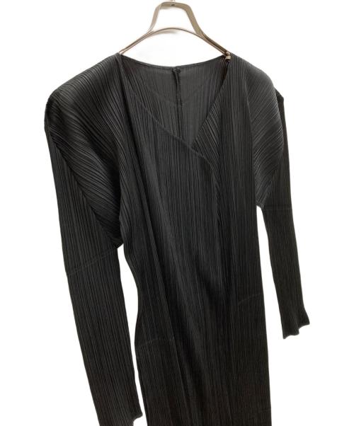 PLEATS PLEASE（プリーツプリーズ）PLEATS PLEASE (プリーツプリーズ) ロングカーディガン ブラック サイズ:　の古着・服飾アイテム