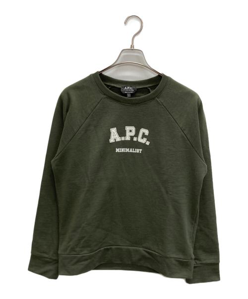 A.P.C.（アーペーセー）A.P.C. (アーペーセー) スウェット グリーン サイズ:Lの古着・服飾アイテム