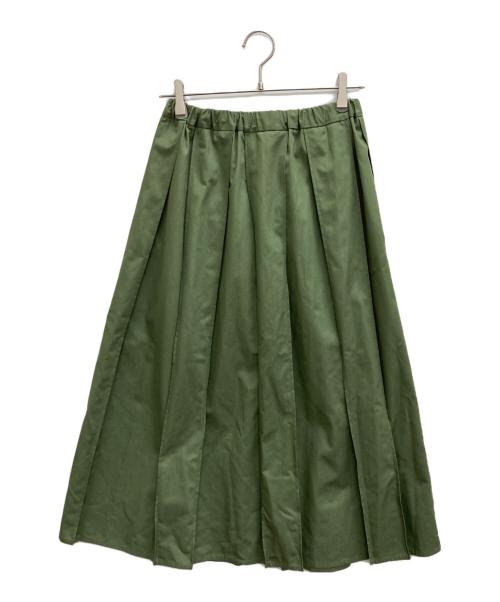 mizuiro-ind（ミズイロインド）mizuiro-ind (ミズイロインド) プリーツスカート グリーン サイズ:表記なしの古着・服飾アイテム