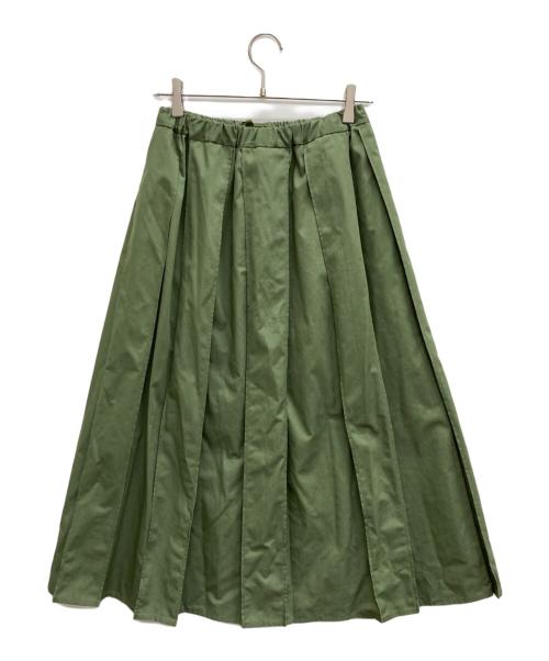 mizuiro-ind（ミズイロインド）mizuiro-ind (ミズイロインド) プリーツスカート グリーン サイズ:表記なしの古着・服飾アイテム
