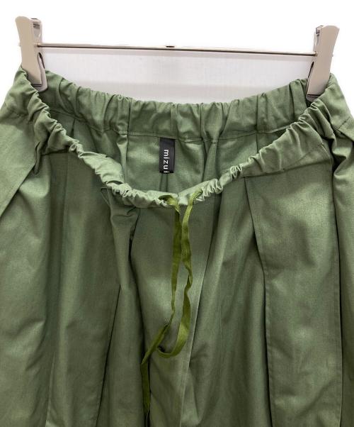 mizuiro-ind（ミズイロインド）mizuiro-ind (ミズイロインド) プリーツスカート グリーン サイズ:表記なしの古着・服飾アイテム